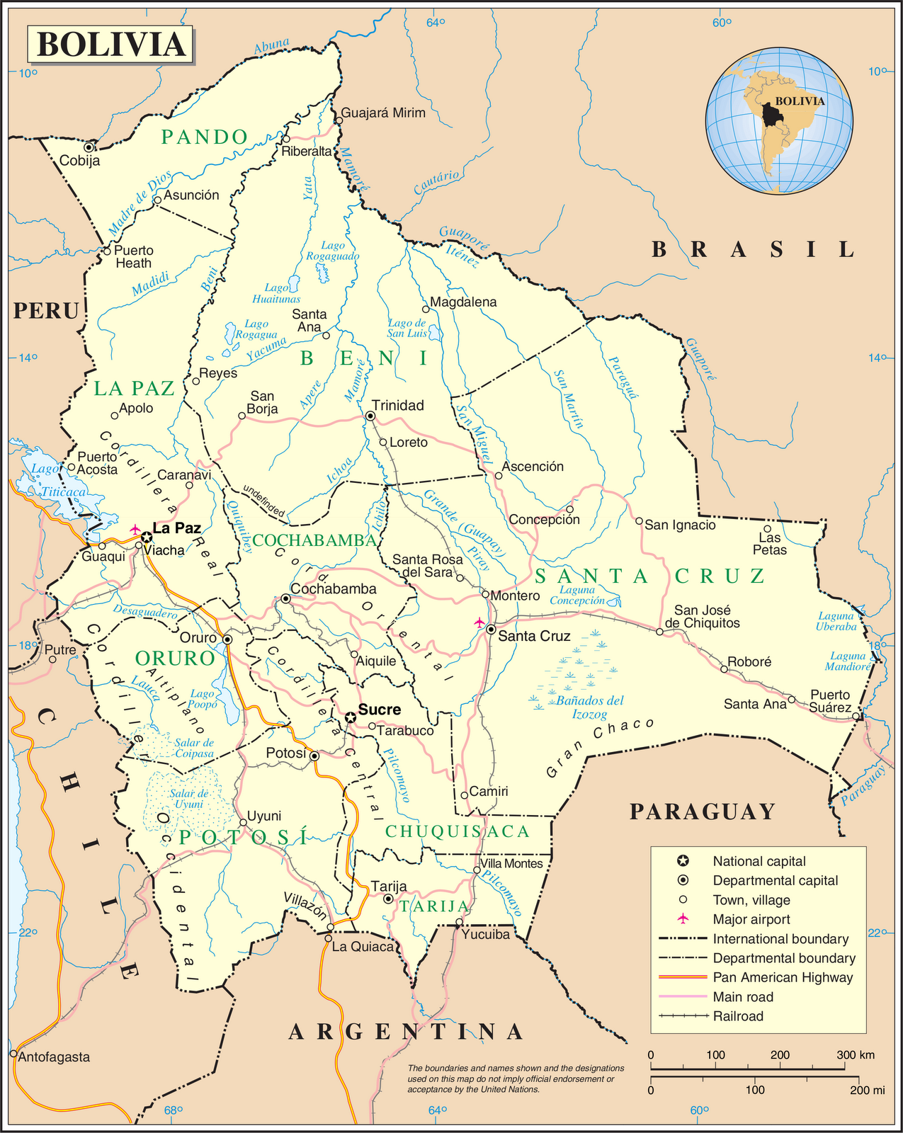 Kaart landen ZuidAmerika Kaart Bolivia en Sucre, Andesgebergte vakantie ZuidAmerika Kaart landen ZuidAmerika Kaart Bolivia en Sucre, Andesgebergte vakantie ZuidAmerika