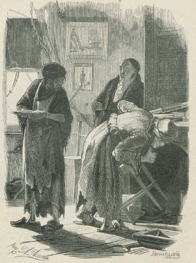 Иллюстрации к поэме "Мертвые души" художника А. Агина, портреты героев