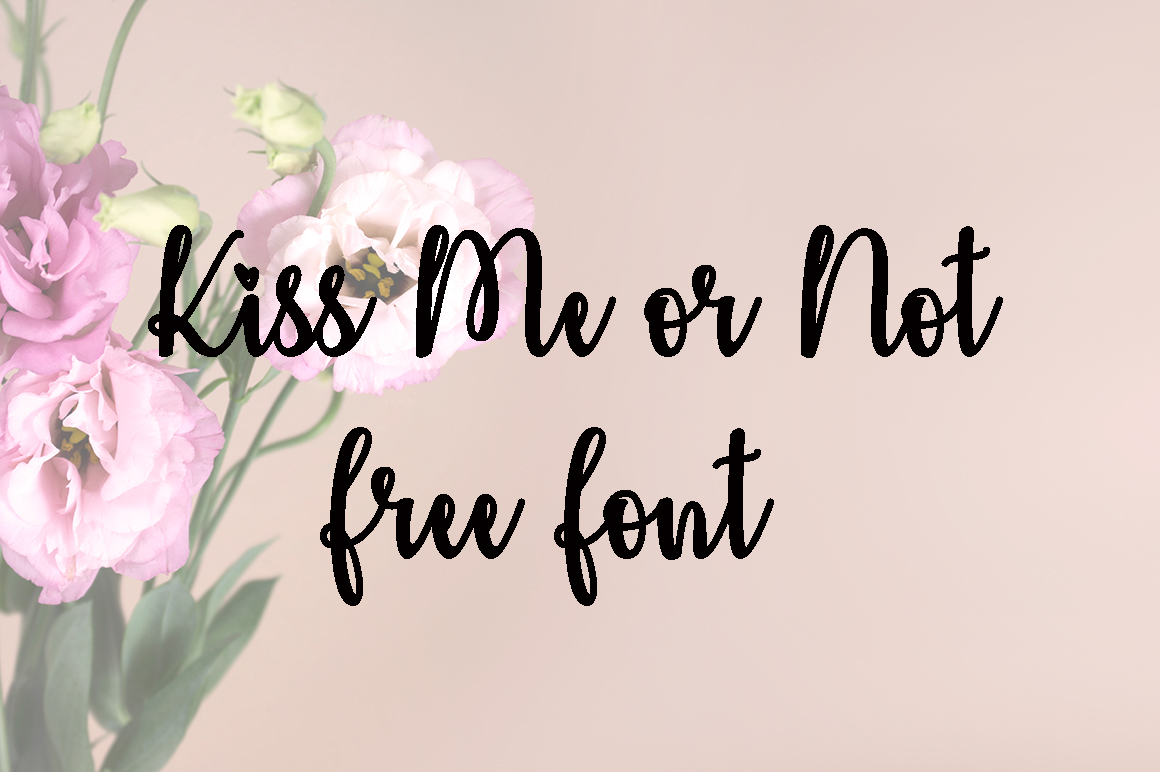 DLOLLEYS HELP Kiss Me or Not Free Font