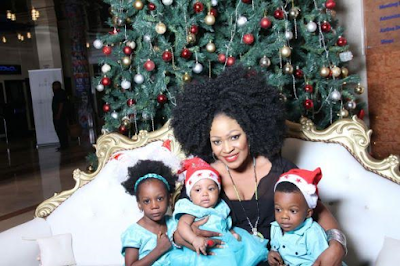 1 Singer MumaGee shares family Christmas photos...without her 'single' husband, Prince Eke