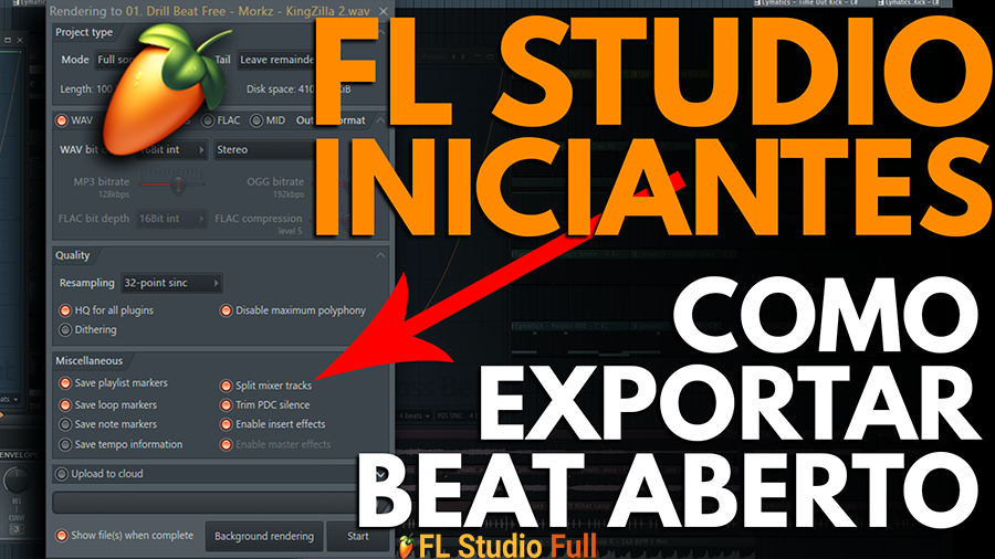 Como Exportar um Beat Aberto - Como Exportar Multi Track no FL Studio