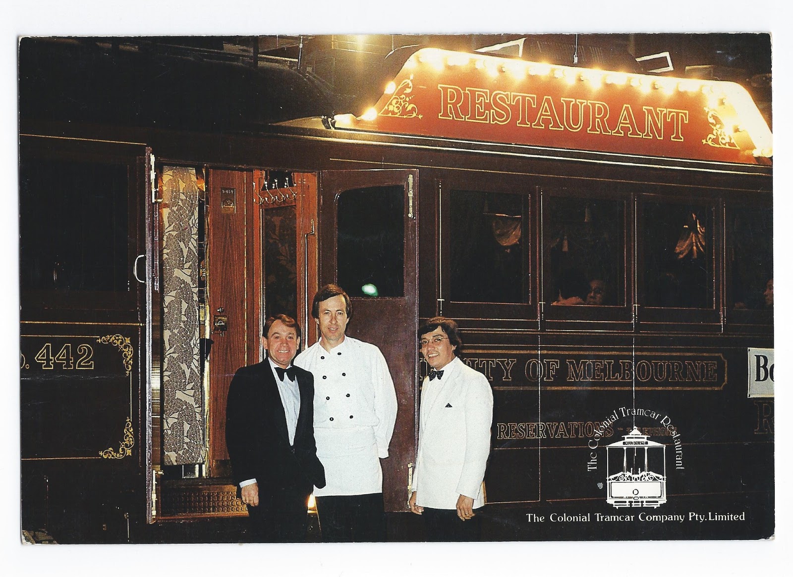 Chris Suhr's Menu Collection: Melbourne's Tram Car Restaurant