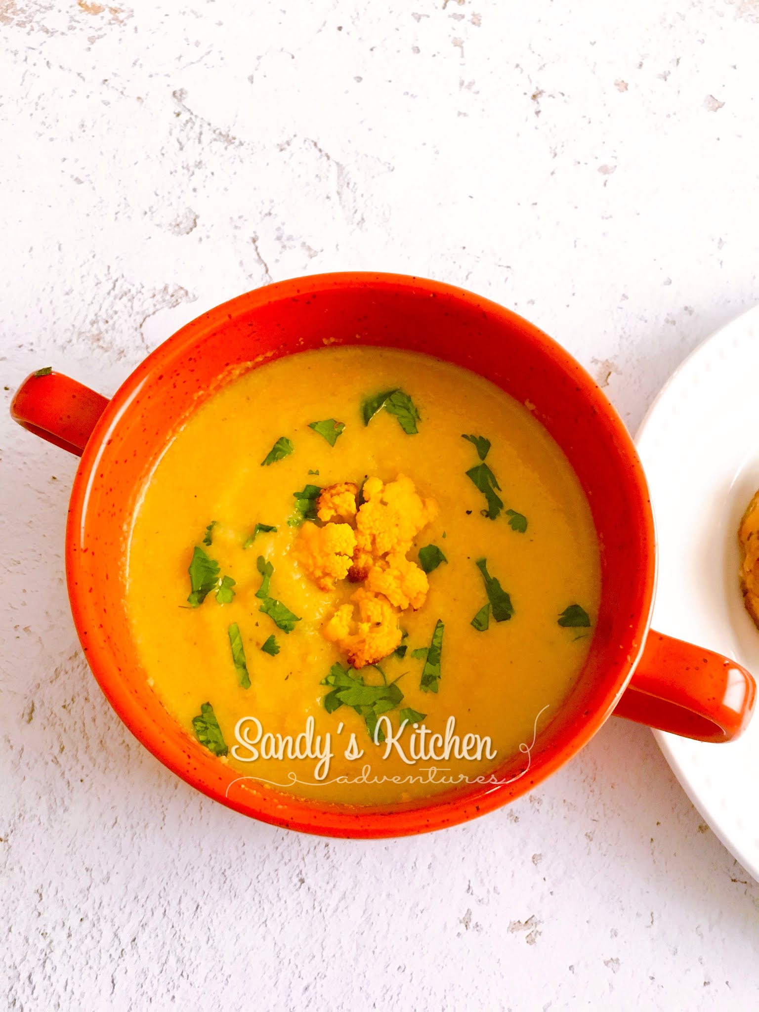 Curry Roasted Cauliflower Soup Sandy's Kitchen