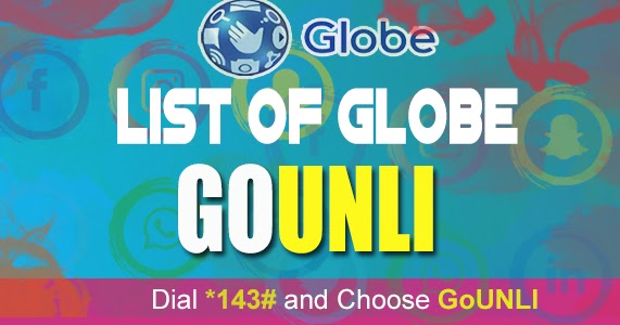 List of Globe GoUNLI Promo 2020 │Call & Texts, Data