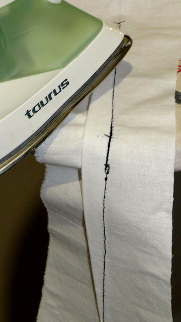 Planchado de uno de los lados de la pinza