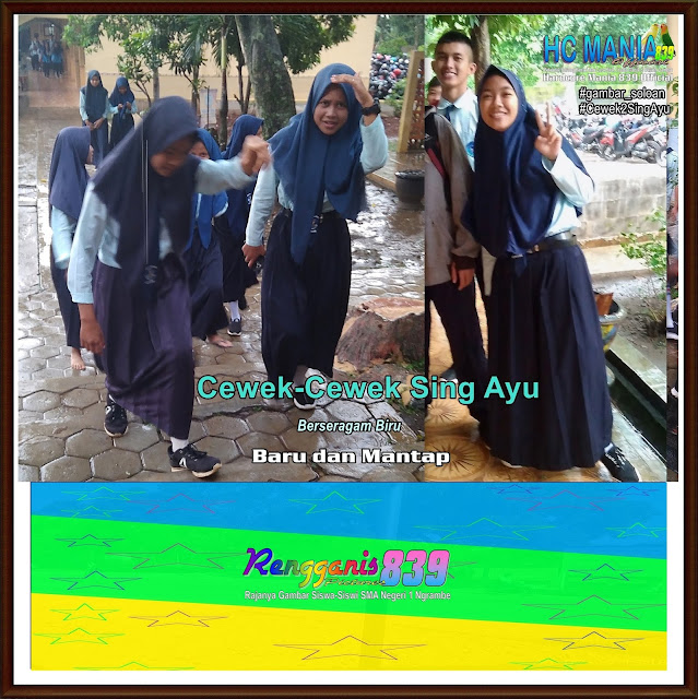 Gambar Soloan Spektakuler Terbaik di Indonesia - Gambar Siswa-Siswi SMA Negeri 1 Ngrambe Cover Berseragam Biru - 9 RG