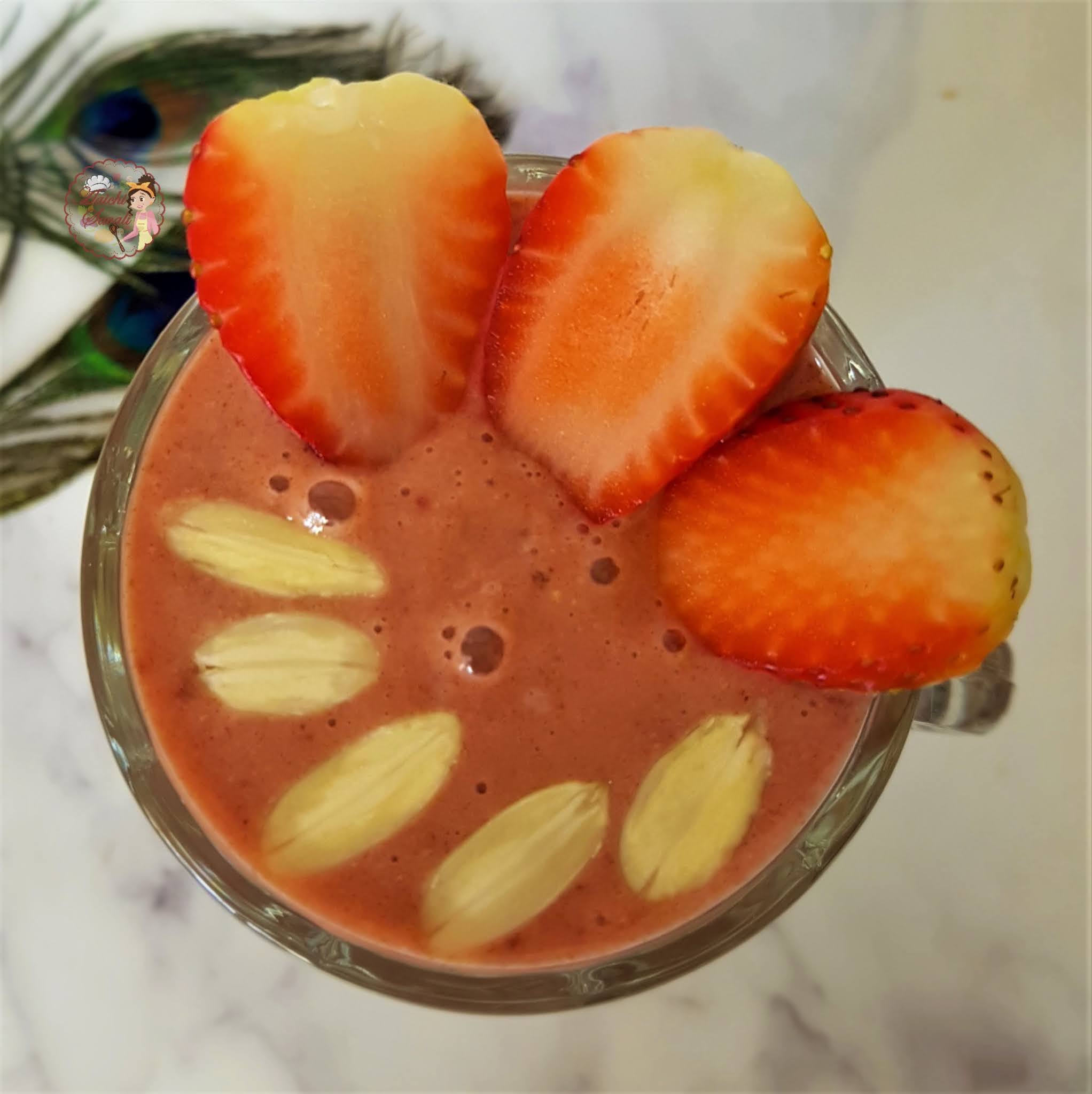 Strawberry Smoothie Vegan Strawberry Smoothie No Banana Dairyfree