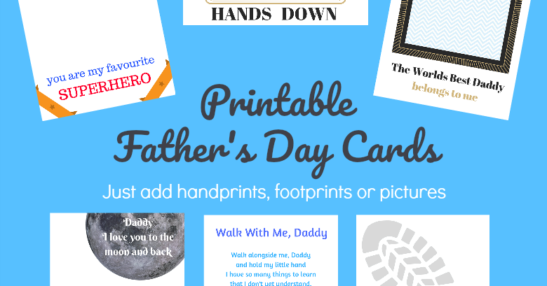 father's day handprint template