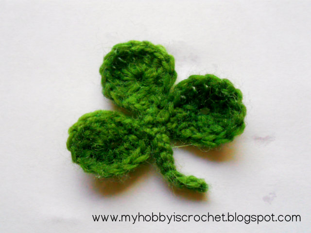 Crochet Clover leaf free pattern