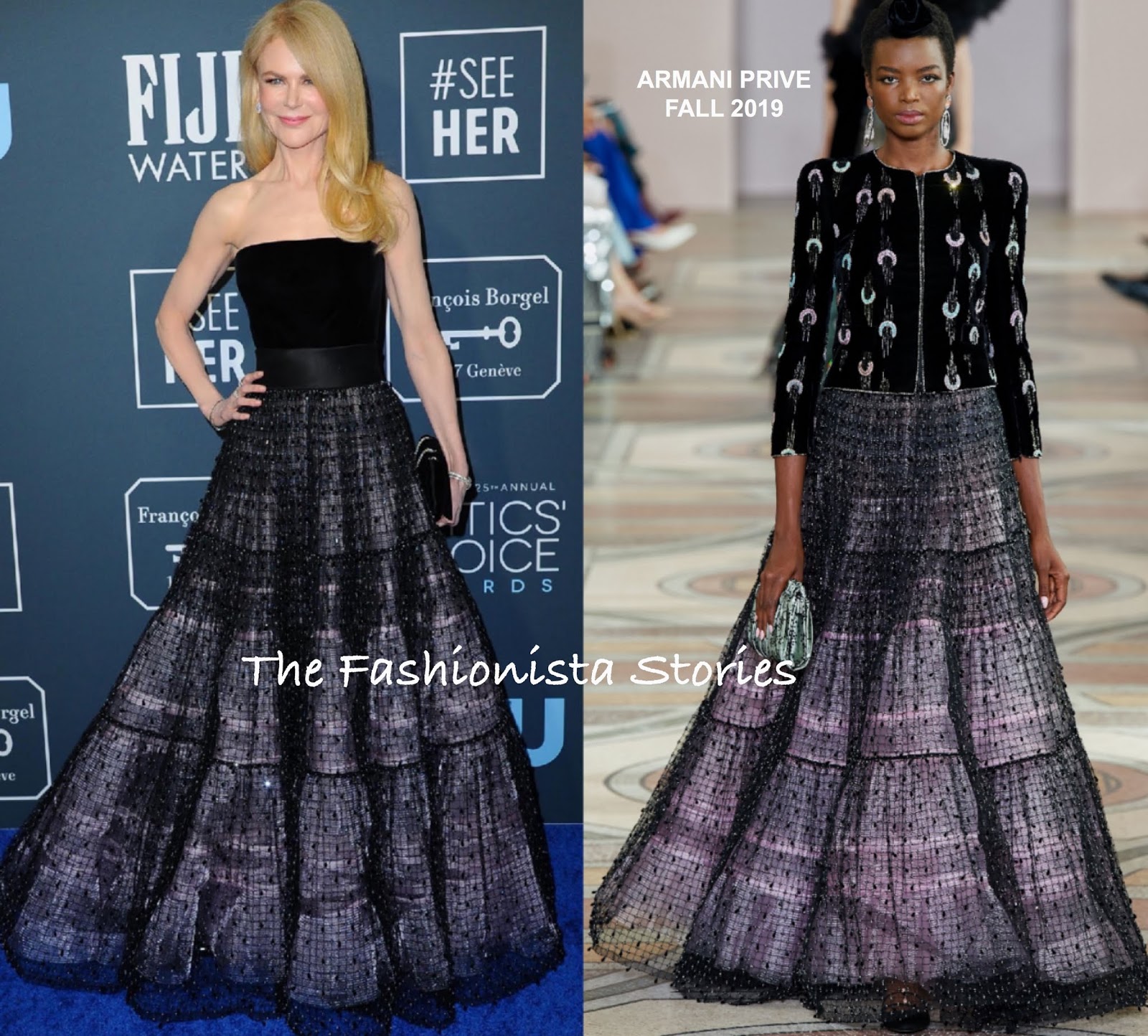 Nicole Kidman in Armani Prive at the 25th Critics Choice Awards