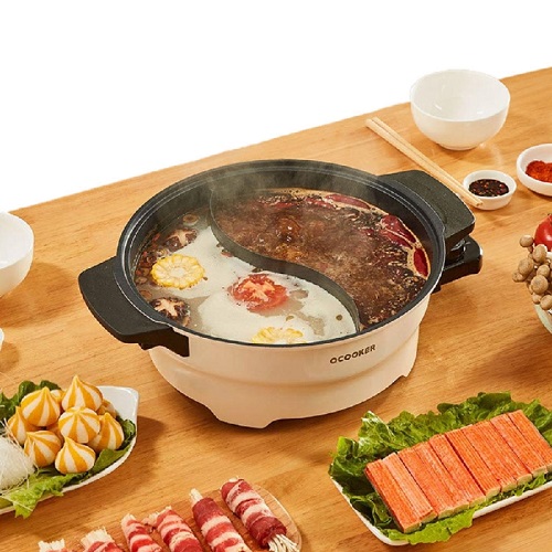 Nồi lẩu điện 2 ngăn Ocooker CR-GH03 4 Lít