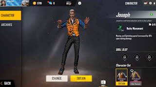 Joseph charector in free fire Joseph charector in free fire