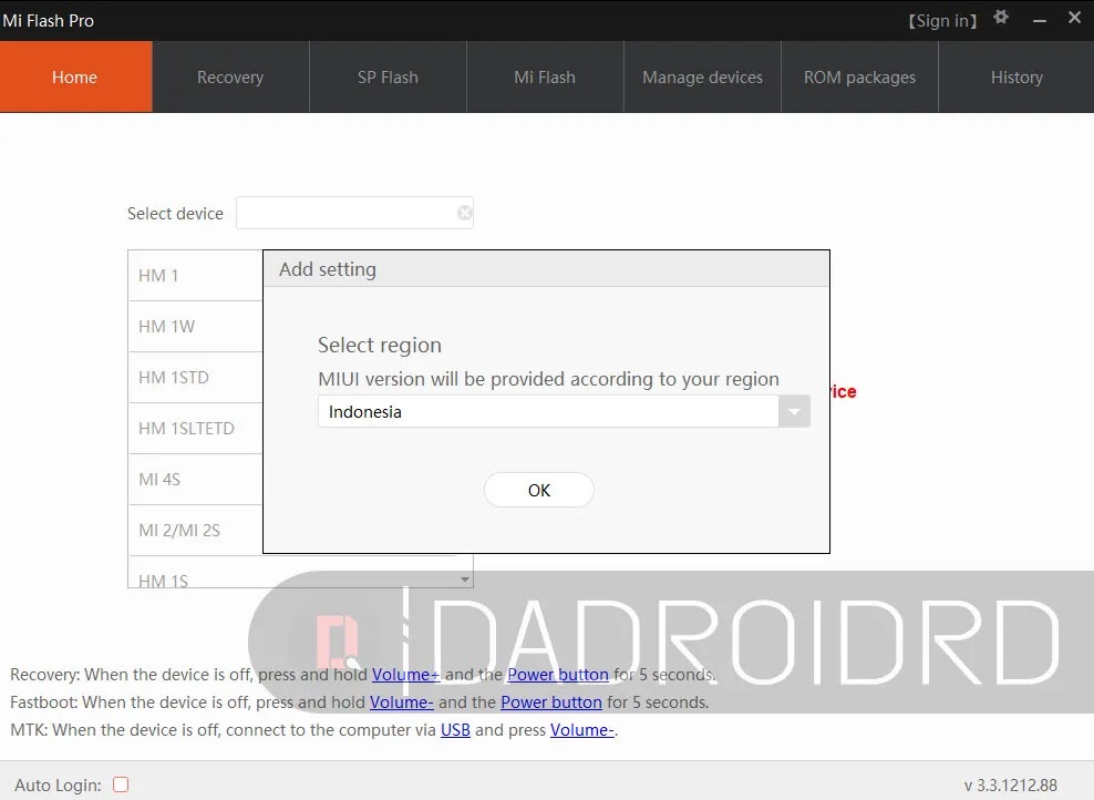 Mi Flash Pro Tool Flasher Xiaomi Redmi Terbaik Tutorial Cara Pakai Dadroidrd