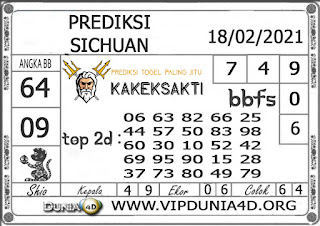 Prediksi Togel SICHUAN DUNIA4D 18 FEBRUARI 2021 Prediksi Togel SICHUAN DUNIA4D 18 FEBRUARI 2021