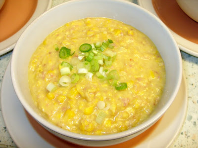 Jenny Eatwell's Rhubarb & Ginger: Corn Chowder main-course soup style!