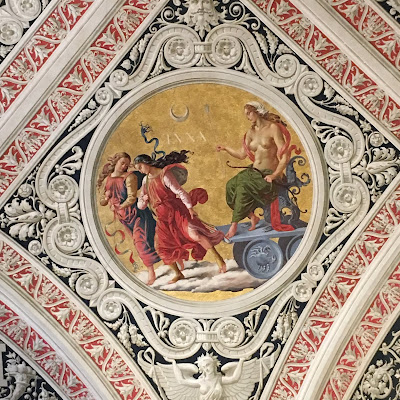Siena: Palazzo delle Papesse - Decorazioni soffitto