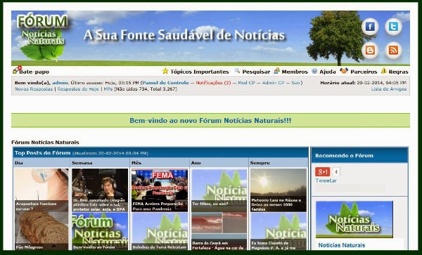 http://forum.noticiasnaturais.com/