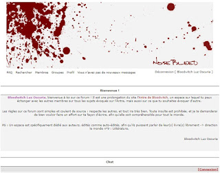 Screen du nouveau forum de l'Antre de Bloodwitch