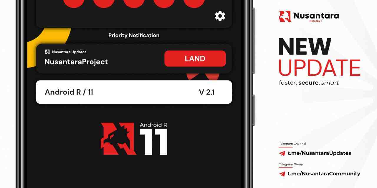 Nusantara Project v2.1 Android R Redmi 3S/X | Land