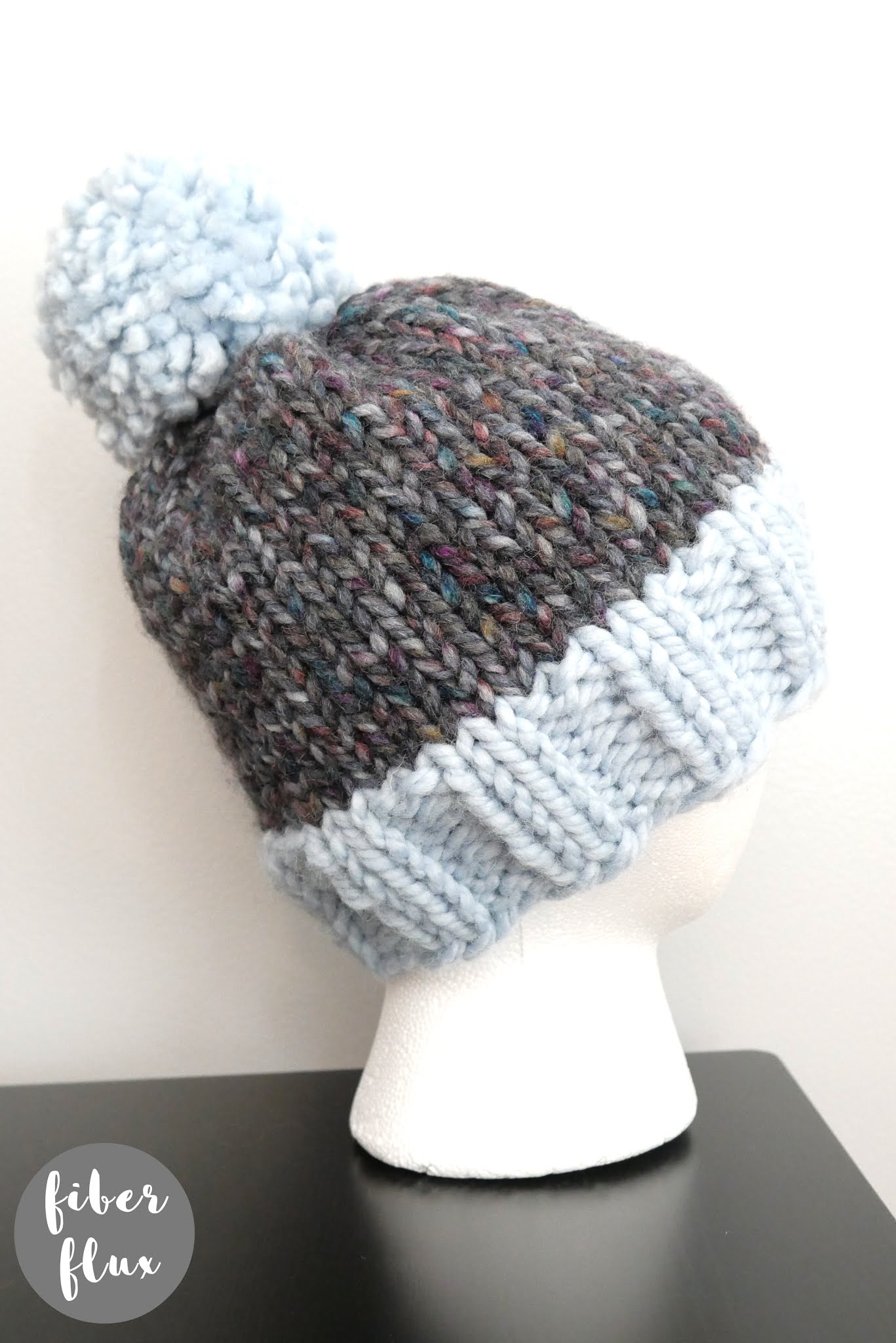 Fiber Flux Hello Winter Knit Hat, Free Knitting Pattern + Video