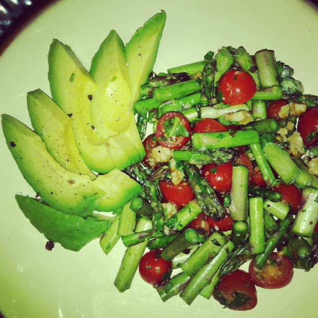 Citrus & Spice Raw Asparagus Salad with CitrusMint Dressing