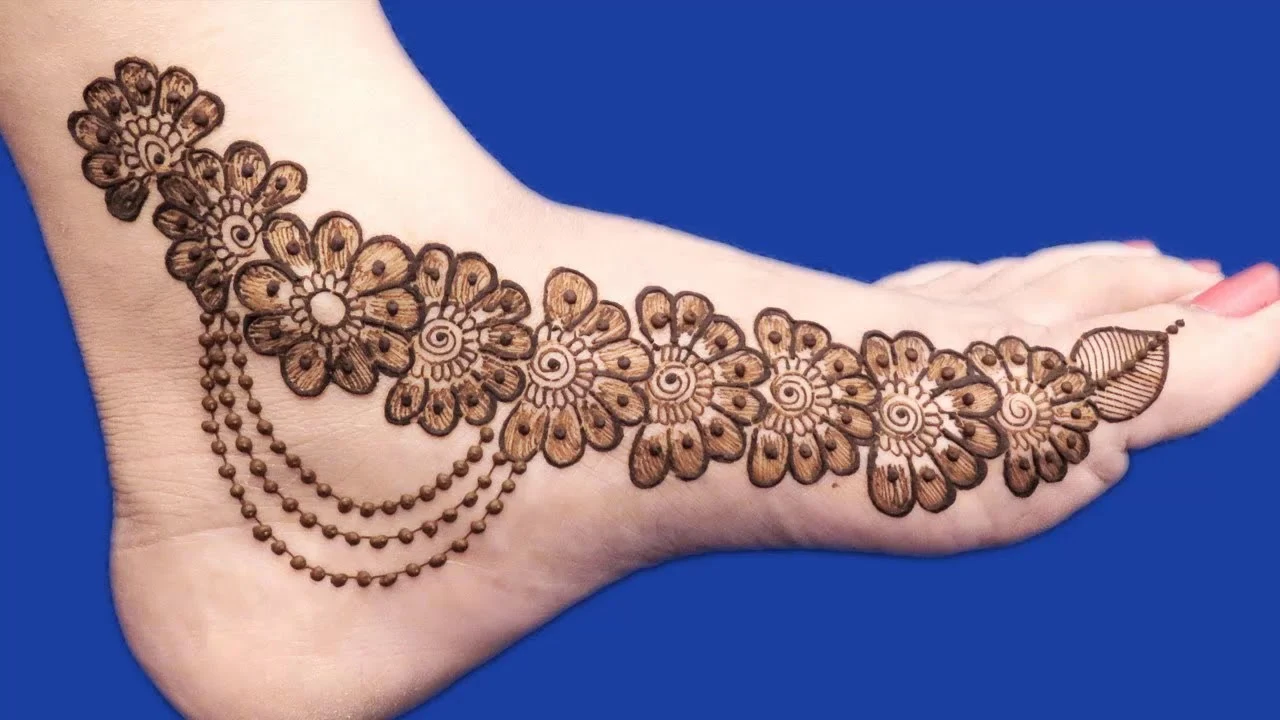 New Mehndi Designs – Beautiful Foot Mehndi Designs # i179