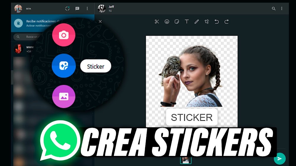 Crear STICKERS con Whatsapp WEB 🟢