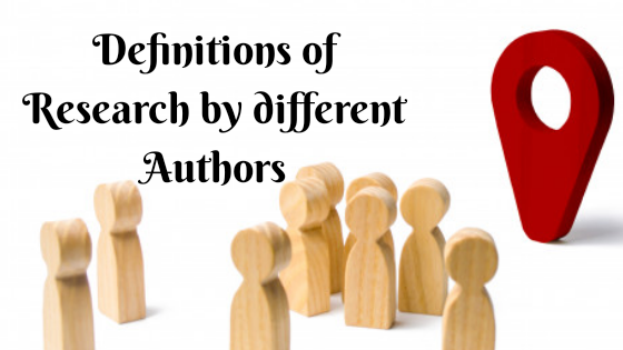 research definition by authors