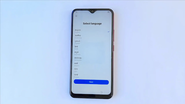select language here how to start vivo phone