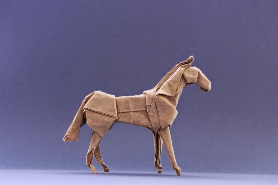 horse origami ~ easy origami instructions for kids crafts