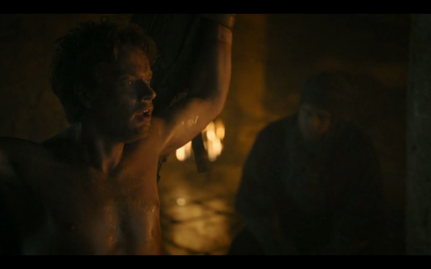 Alfie Allen as Theon Greyjoy.