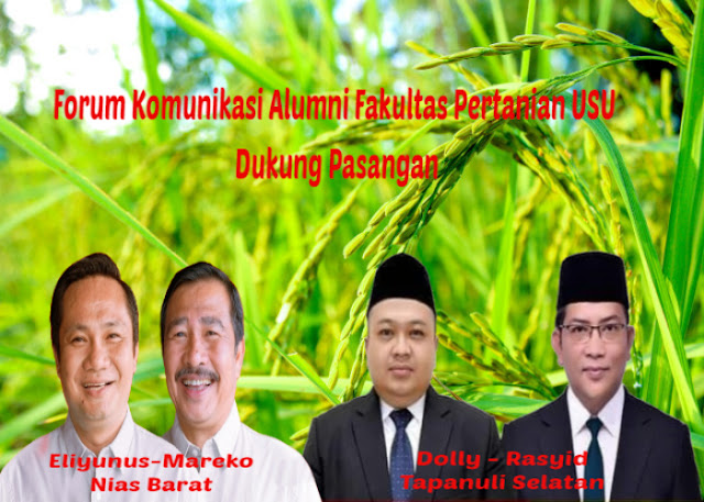 Forum Komunikasi Alumni Fakultas Pertanian USU Dukung Eliyunus Waruwu dan Dolly Pasaribu Jadi Bupati