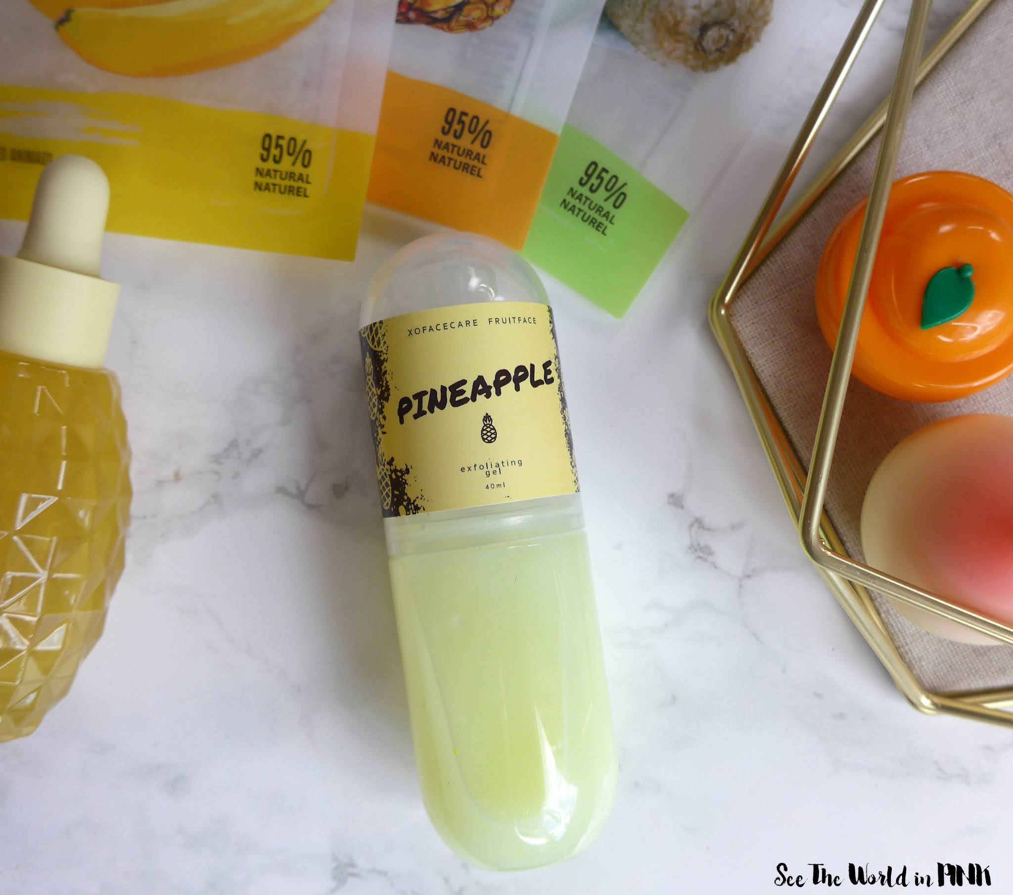 XO Treatment Room Pineapple Exfoliating Gel See the World in PINK