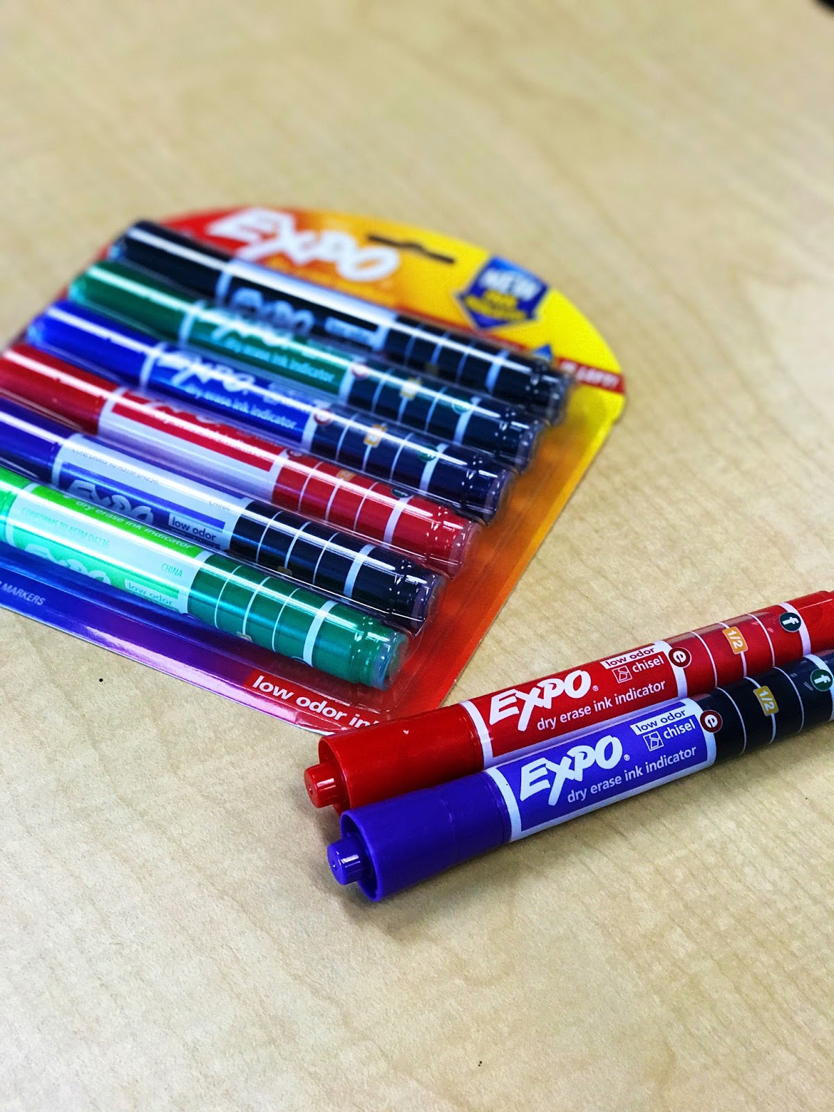 Back to School Teacher's Gift with Expo Markers Apples & ABC's