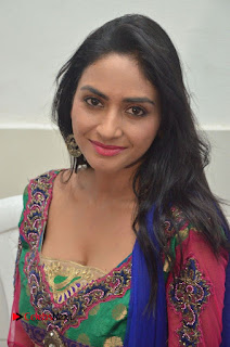 Actress Pooja Sri Pictures in Salwar Kameez at Cottage Craft Mela  0002