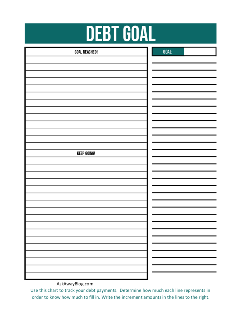 Fill In Goal Chart