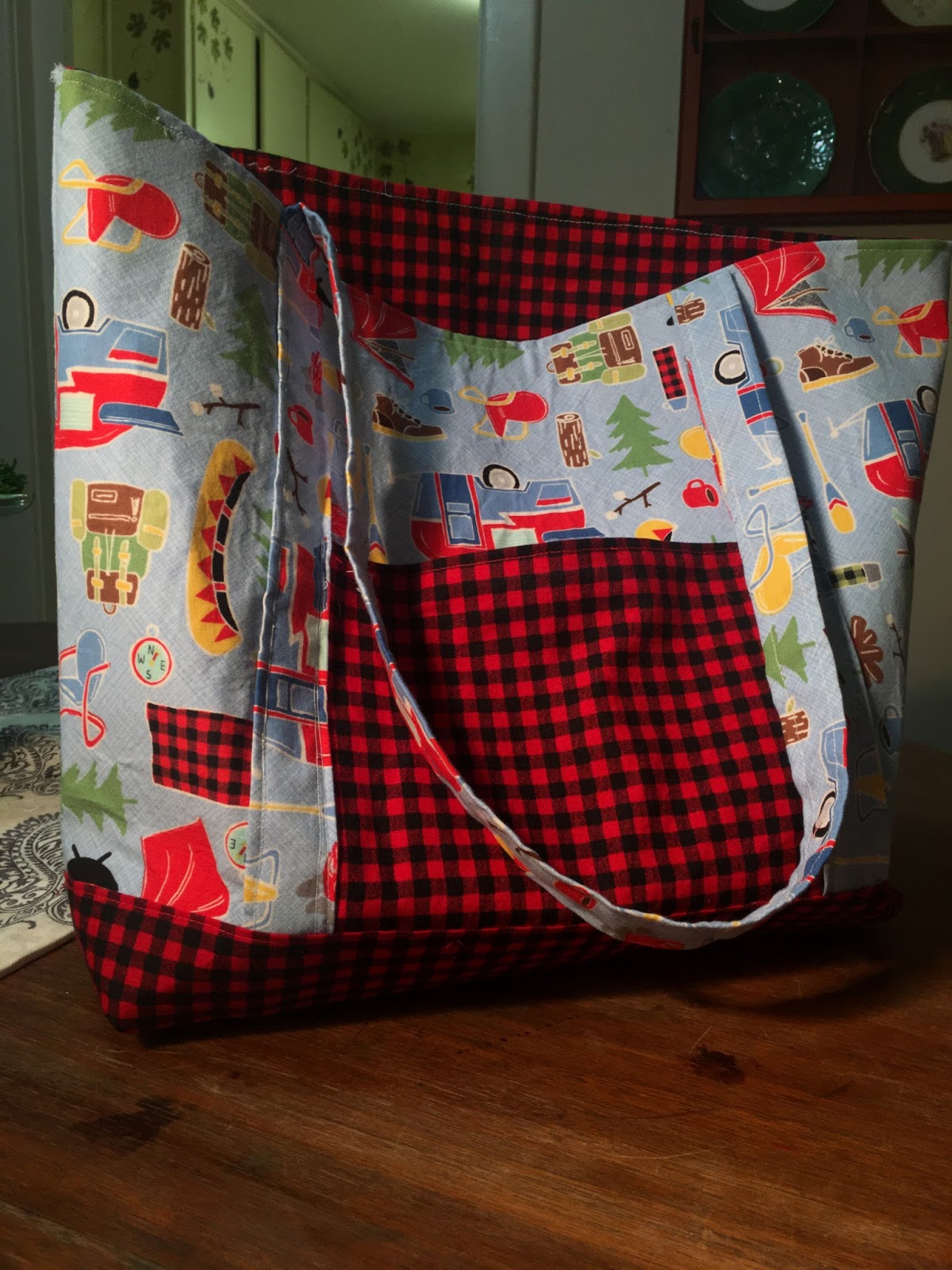 Sew Cute Camping Themed Tote — The Southern Glamper