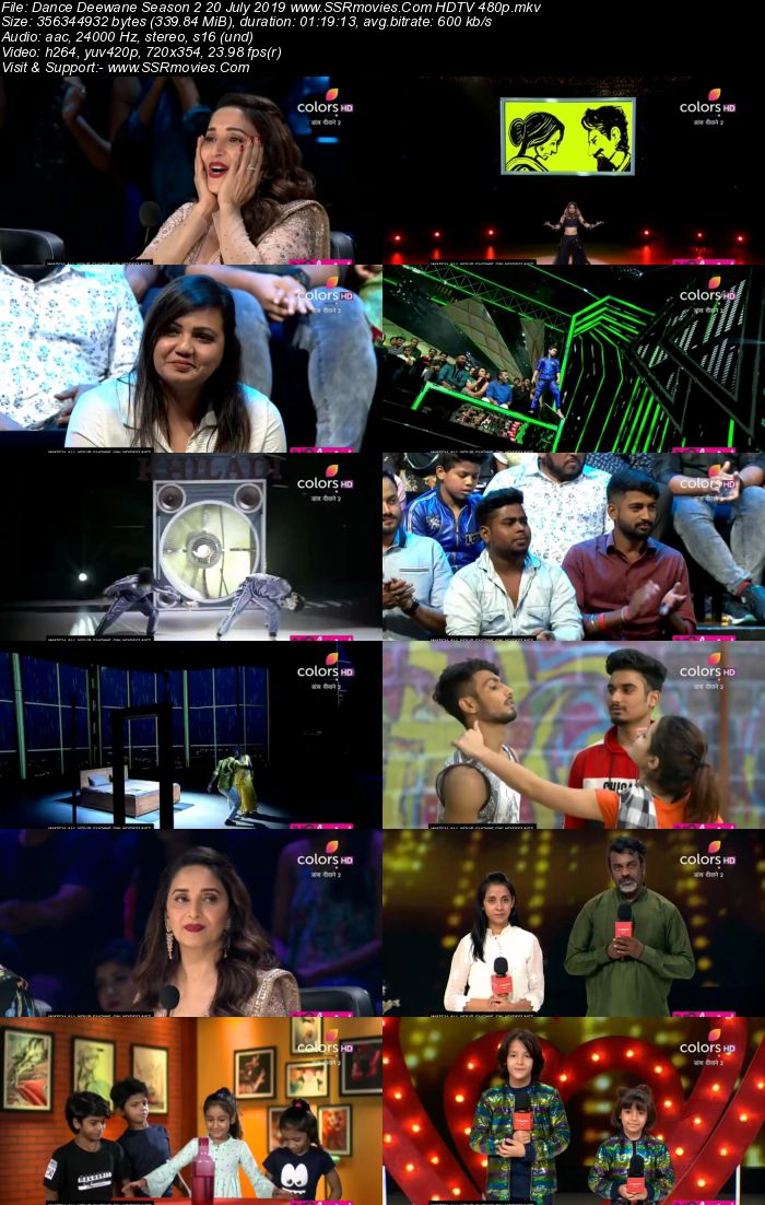 Dance Deewane Season 2 20 July 2019 HDTV 480p Full Show Download