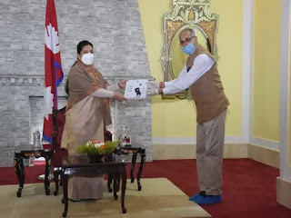 President of Nepal released special illustrated compilation on Mahatma Gandhi
