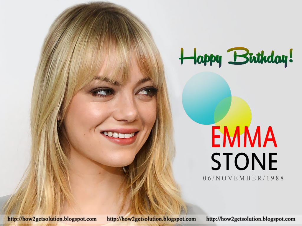 Happy Birthday Photo: Emma Stone Birthday: The-Amazing-Spider-Man