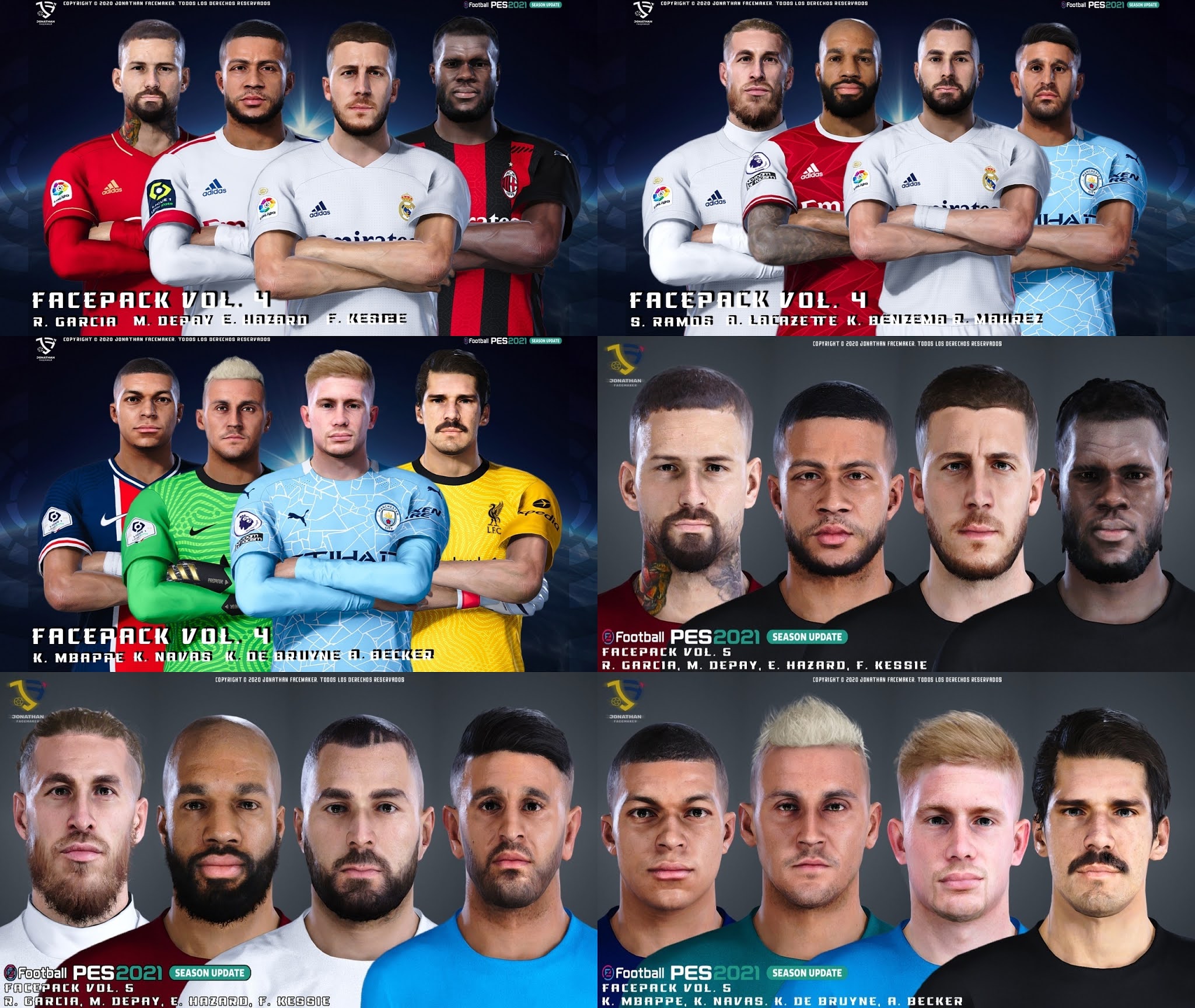 PES 2021 Facepack 5 by Jonathan ~ PESNewupdate.com | Free Download