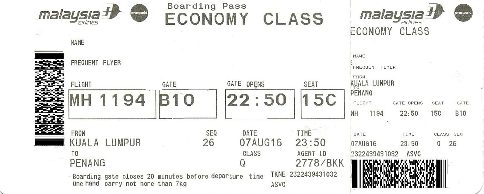 Review of Malaysia Airlines flight from Kuala Lumpur to Seoul in Business