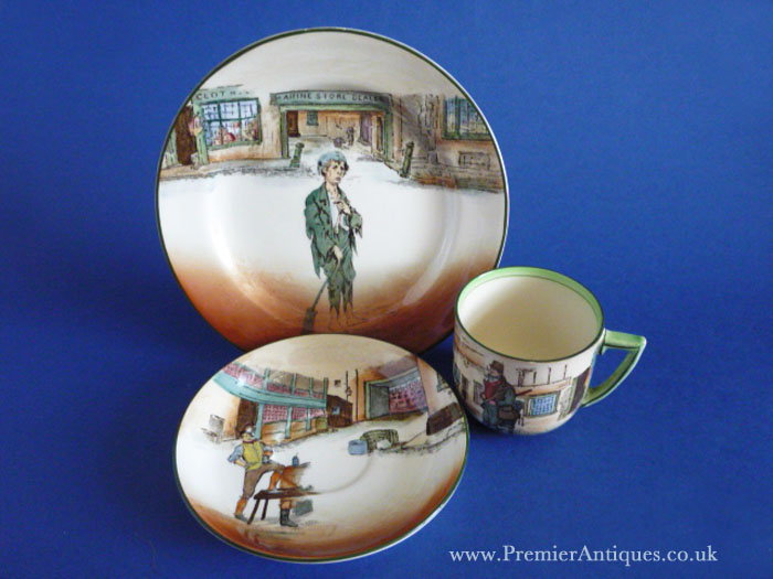 Premier Antiques Royal Doulton Dickens Ware Trio D2973