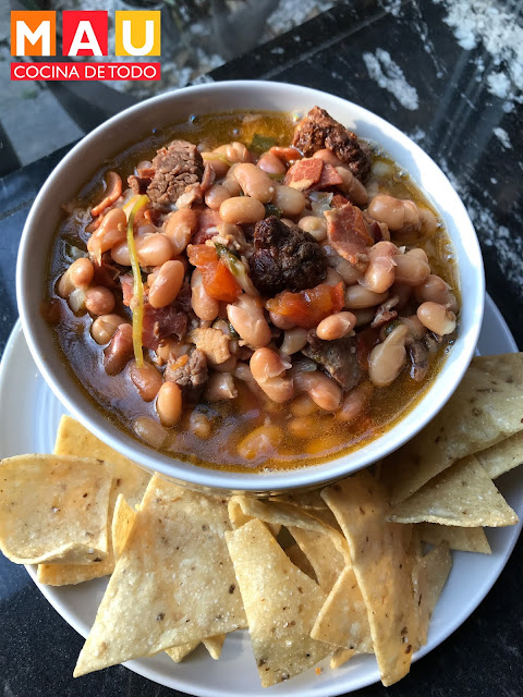 mau cocina de todo receta frijoles charros instantpot olla presion ribeye