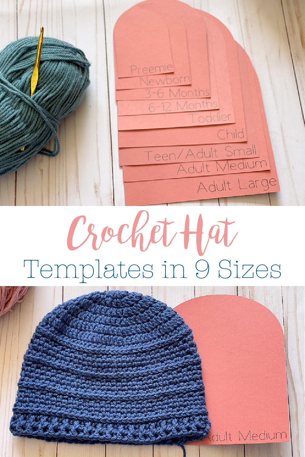 Crochet Hat Size Template
