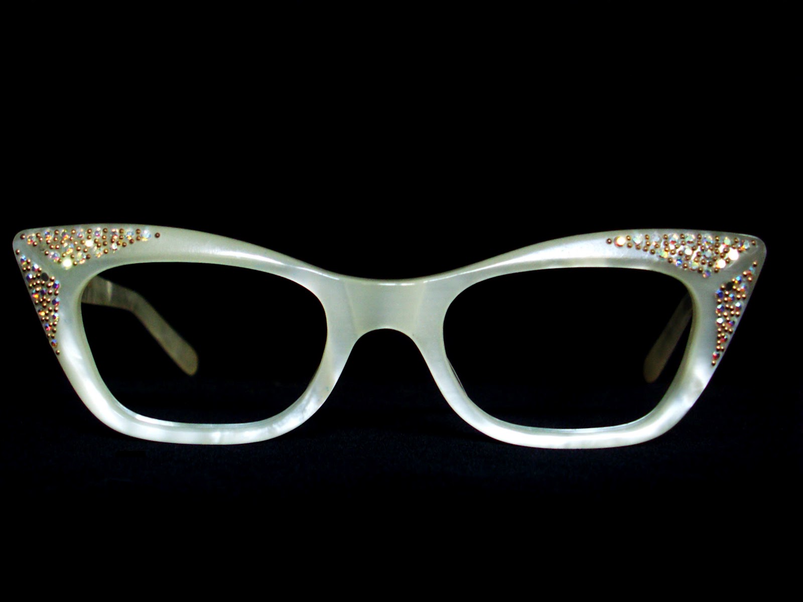 Vintage Eyeglasses Frames Eyewear Sunglasses 50S: Vintage 50s Cat Eye