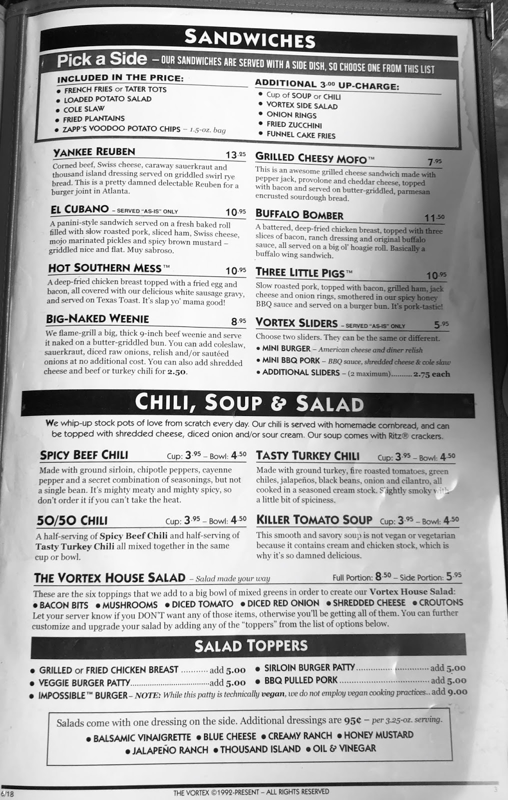 GREAT EATS HAWAII THE VORTEX BAR AND GRILL ATLANTA GEORGIA