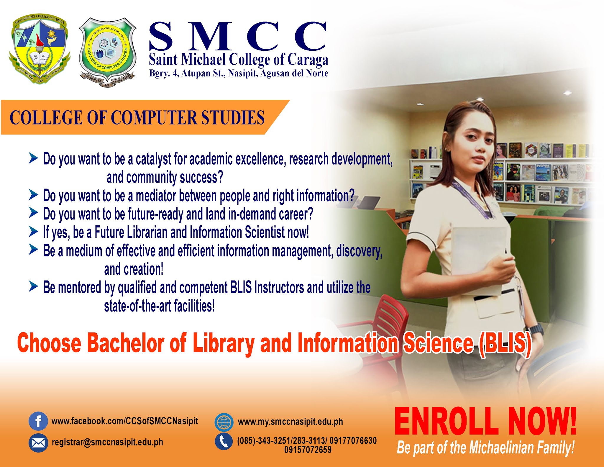 LibrarJuan's Domain Choose BLIS at Saint Michael College of Caraga