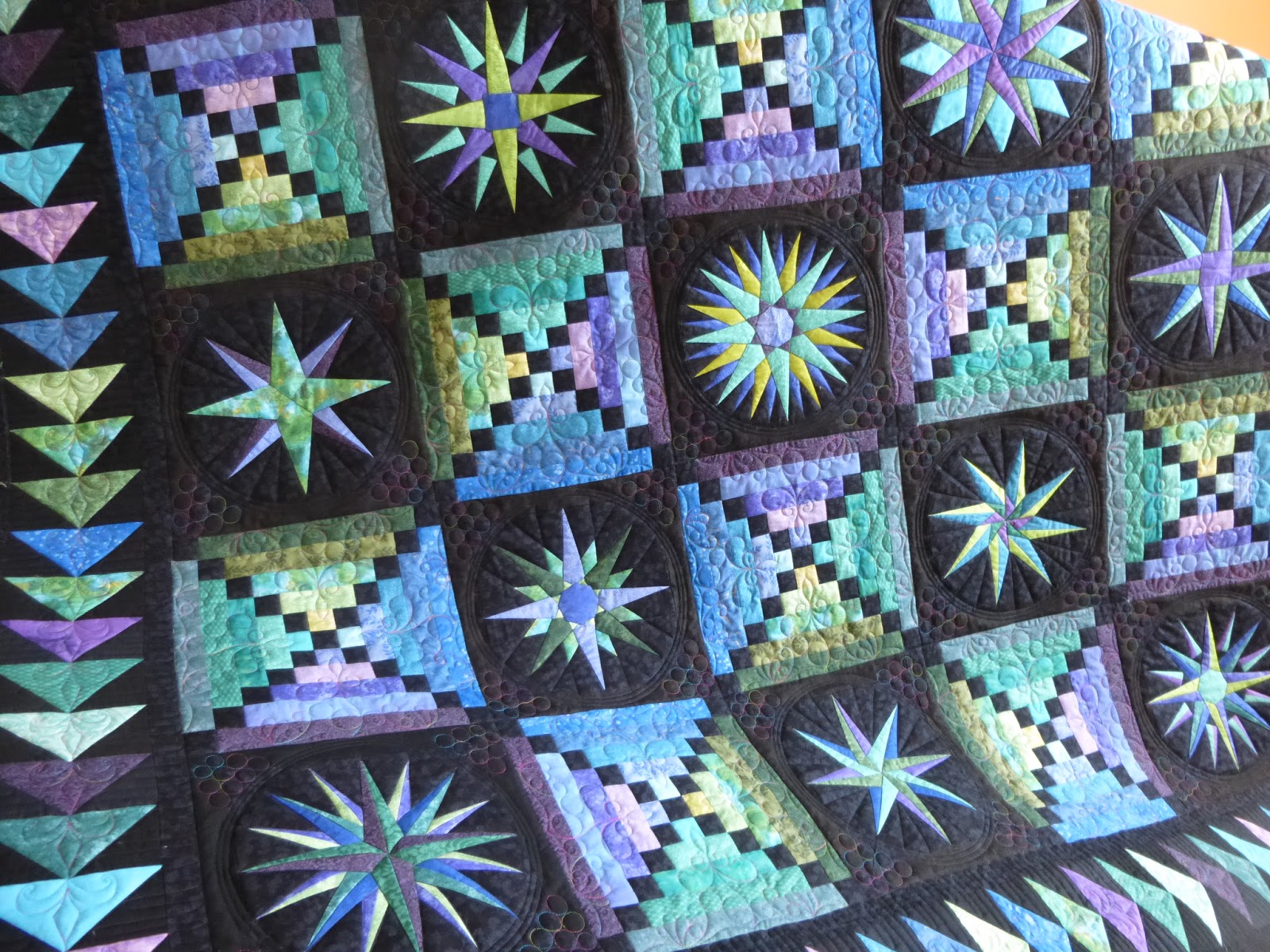 caledonia quilter Jinny Beyer Moonglow Quilt, and All About Purple