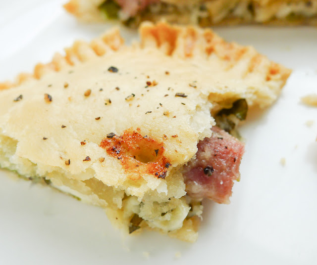 Seattle Pastry Girl Goat Cheese Asparagus Prosciutto Pie and